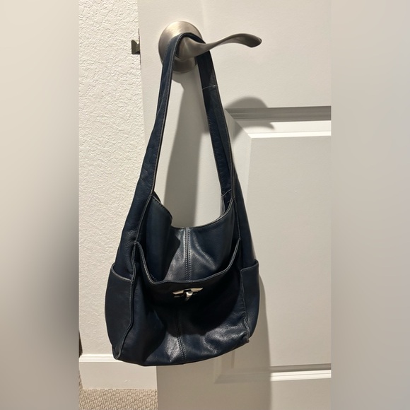 b. makowsky Handbags - B. Makowsky Blue Shoulder Bag with Slouchy Silhouette